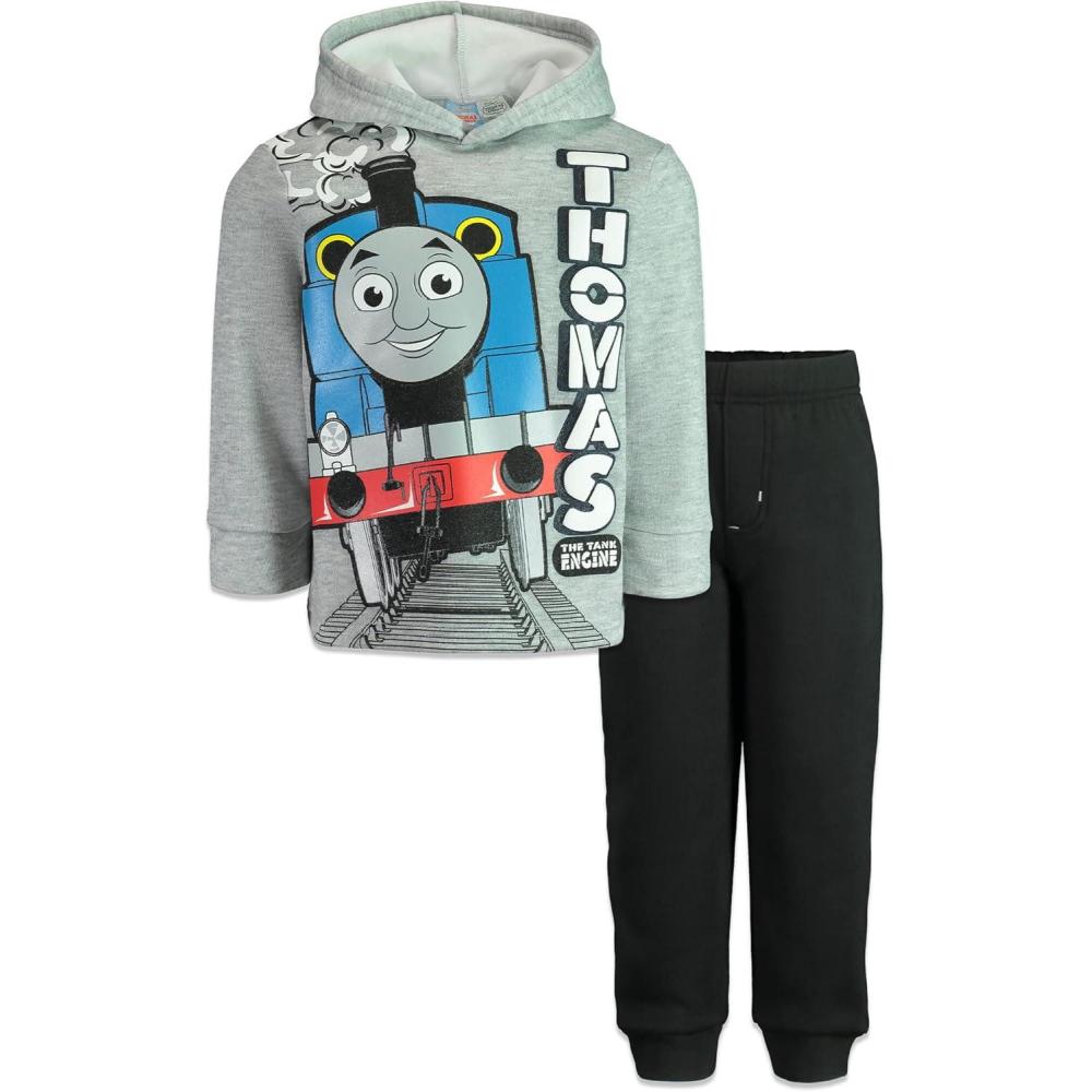 imageThomas the Tank Engine amp Friends Pullover Hoodie amp Pants Set Infant to Big KidGrey Black