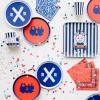 Bonjour Fete Thomas & Friends Train Banner – Birthday Party Supplies – Thomas & Friends Train Themed Banner – Birthday Decor – Party Favors – 6 Piece Banner Kit – Officially Licensed (Red & Blue)