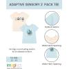 THOMAS & FRIENDS 2 Pack Adaptive T-Shirts Sensory Friendly Toddler Sizes (2T – 5T)(Off White / Baby Blue)