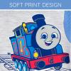 THOMAS & FRIENDS Pullover Hoodie and French Terry Shorts Newborn to Little Kid Sizes (Newborn – 5)(Light Blue / Oatmeal Heather)