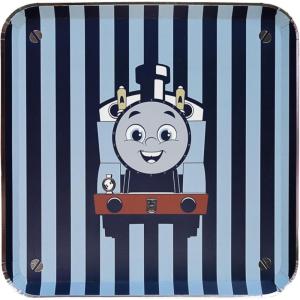 Bonjour Fete THOMAS & FRIENDS Large Stripe Plates – THOMAS & FRIENDS Train Theme – Birthday Party Supplies – Large Disposable Paper Plates – Officially Licenced – 10.25″ (8 Pack)