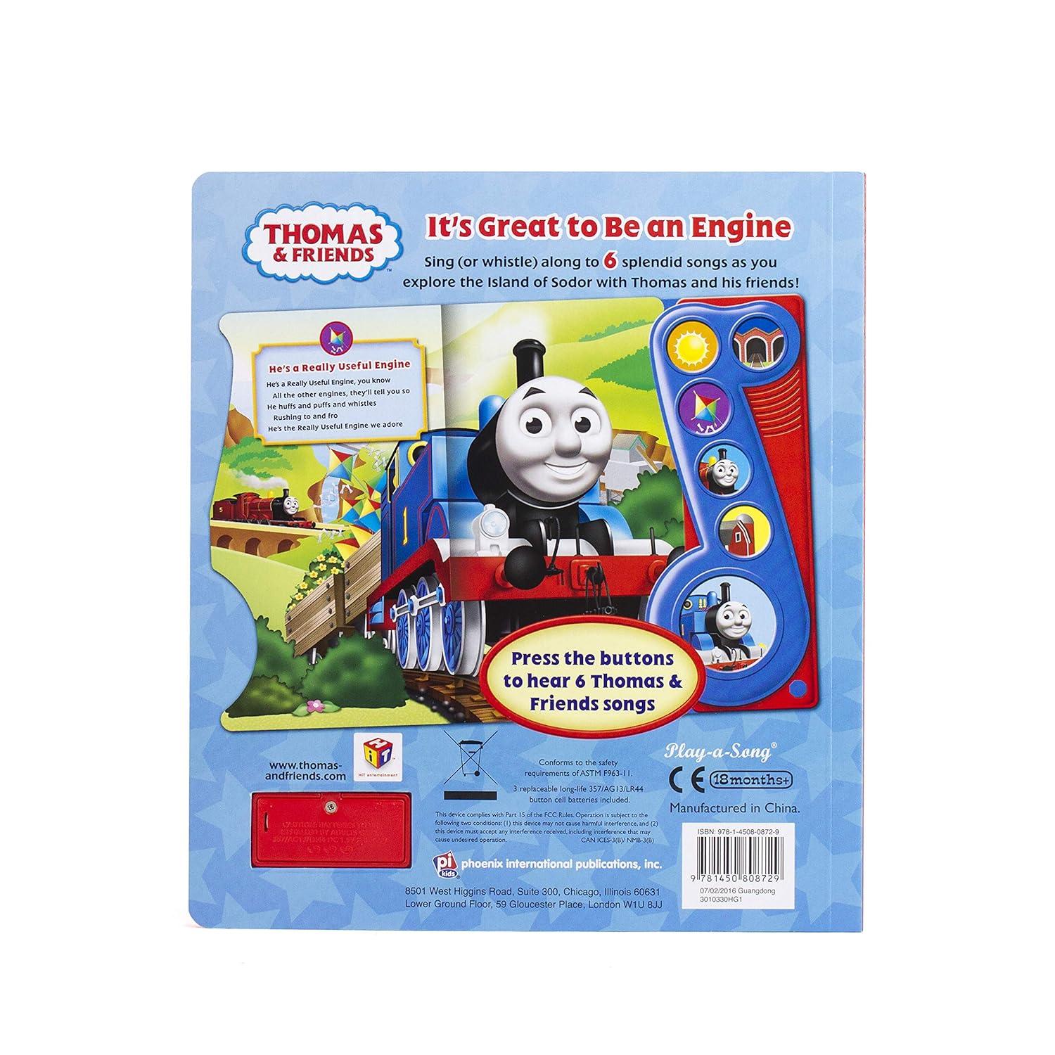 imageThomas amp Friends Its Great to Be an Engine Little Music Note Sound Book PI Kids
