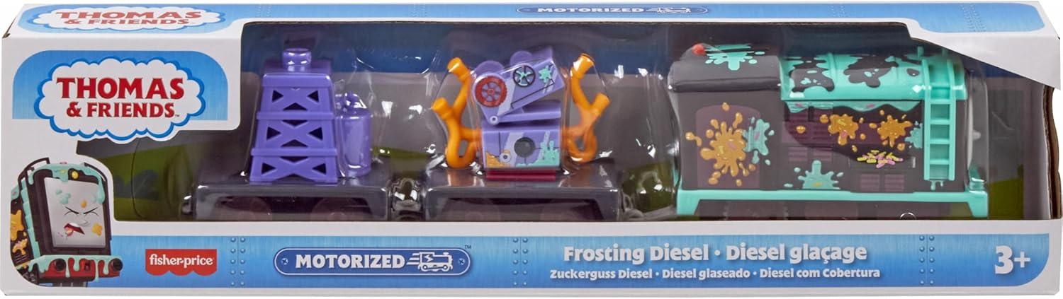 imageThomas amp Friends Motorized Toy Train Graffiti James BatteryPowered Engine with Tender amp Cargo Car for Pretend Play Preschool Kids Ages 3 YearsFrosting Diesel