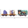 ​Thomas & Friends Motorized Toy Train Graffiti James Battery-Powered Engine with Tender & Cargo Car for Pretend Play Preschool Kids Ages 3+ Years(Frosting Diesel)