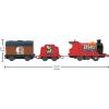 ​Thomas & Friends Motorized Toy Train Graffiti James Battery-Powered Engine with Tender & Cargo Car for Pretend Play Preschool Kids Ages 3+ Years(New James)