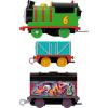 ​Thomas & Friends Motorized Toy Train Graffiti James Battery-Powered Engine with Tender & Cargo Car for Pretend Play Preschool Kids Ages 3+ Years(New Percy)