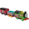 ​Thomas & Friends Motorized Toy Train Graffiti James Battery-Powered Engine with Tender & Cargo Car for Pretend Play Preschool Kids Ages 3+ Years(New Percy)