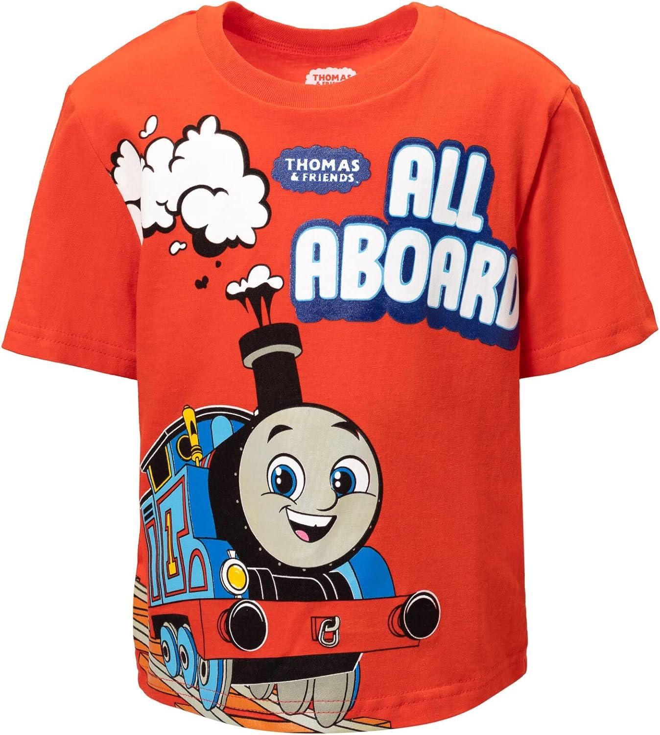 imageTHOMAS amp FRIENDS Tank Engine SizeRangeDescription1 3 Piece Outfit Set TShirt Tank Top Shorts SizeDescription1Blue Gray Red