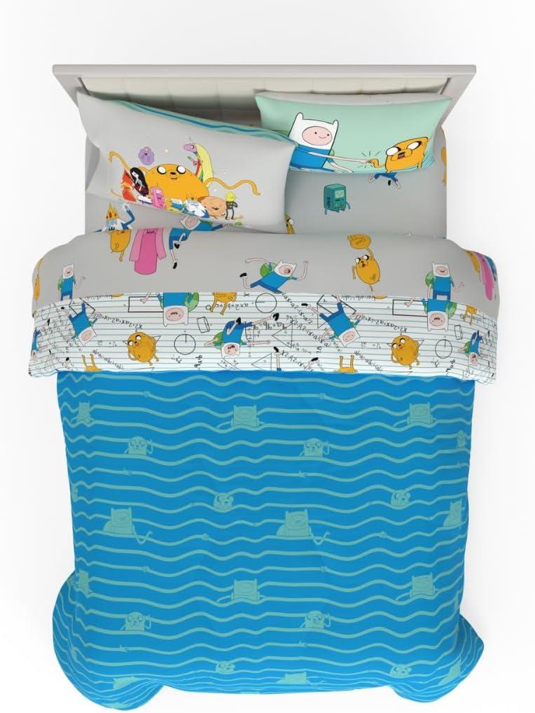imageThomas amp Friends 4 Piece Toddler Bed Set Super Soft amp Cozy Reversible Microfiber Comforter and Sheets Officially Licensed Product by FrancoAdventure Time
