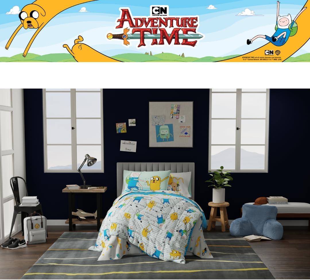 imageThomas amp Friends 4 Piece Toddler Bed Set Super Soft amp Cozy Reversible Microfiber Comforter and Sheets Officially Licensed Product by FrancoAdventure Time