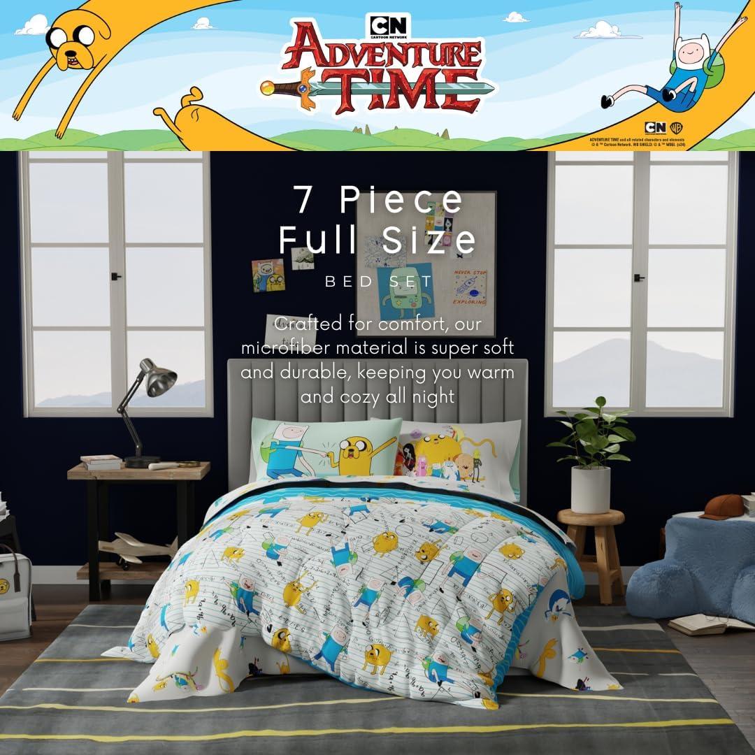 imageThomas amp Friends 4 Piece Toddler Bed Set Super Soft amp Cozy Reversible Microfiber Comforter and Sheets Officially Licensed Product by FrancoAdventure Time