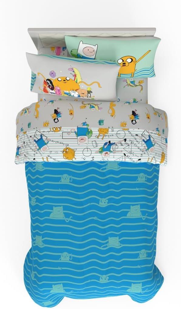 imageThomas amp Friends 4 Piece Toddler Bed Set Super Soft amp Cozy Reversible Microfiber Comforter and Sheets Officially Licensed Product by FrancoAdventure Time