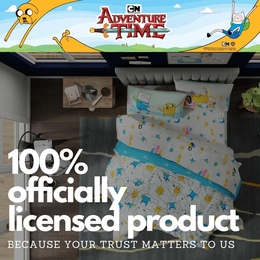 imageThomas amp Friends 4 Piece Toddler Bed Set Super Soft amp Cozy Reversible Microfiber Comforter and Sheets Officially Licensed Product by FrancoAdventure Time