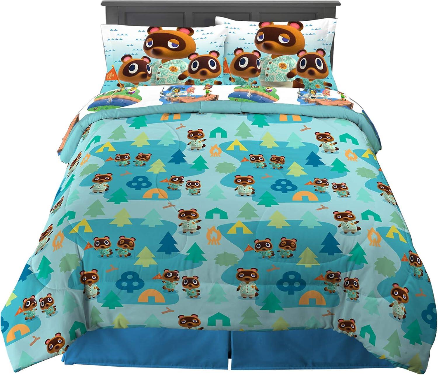 imageThomas amp Friends 4 Piece Toddler Bed Set Super Soft amp Cozy Reversible Microfiber Comforter and Sheets Officially Licensed Product by FrancoAnimal Crossing