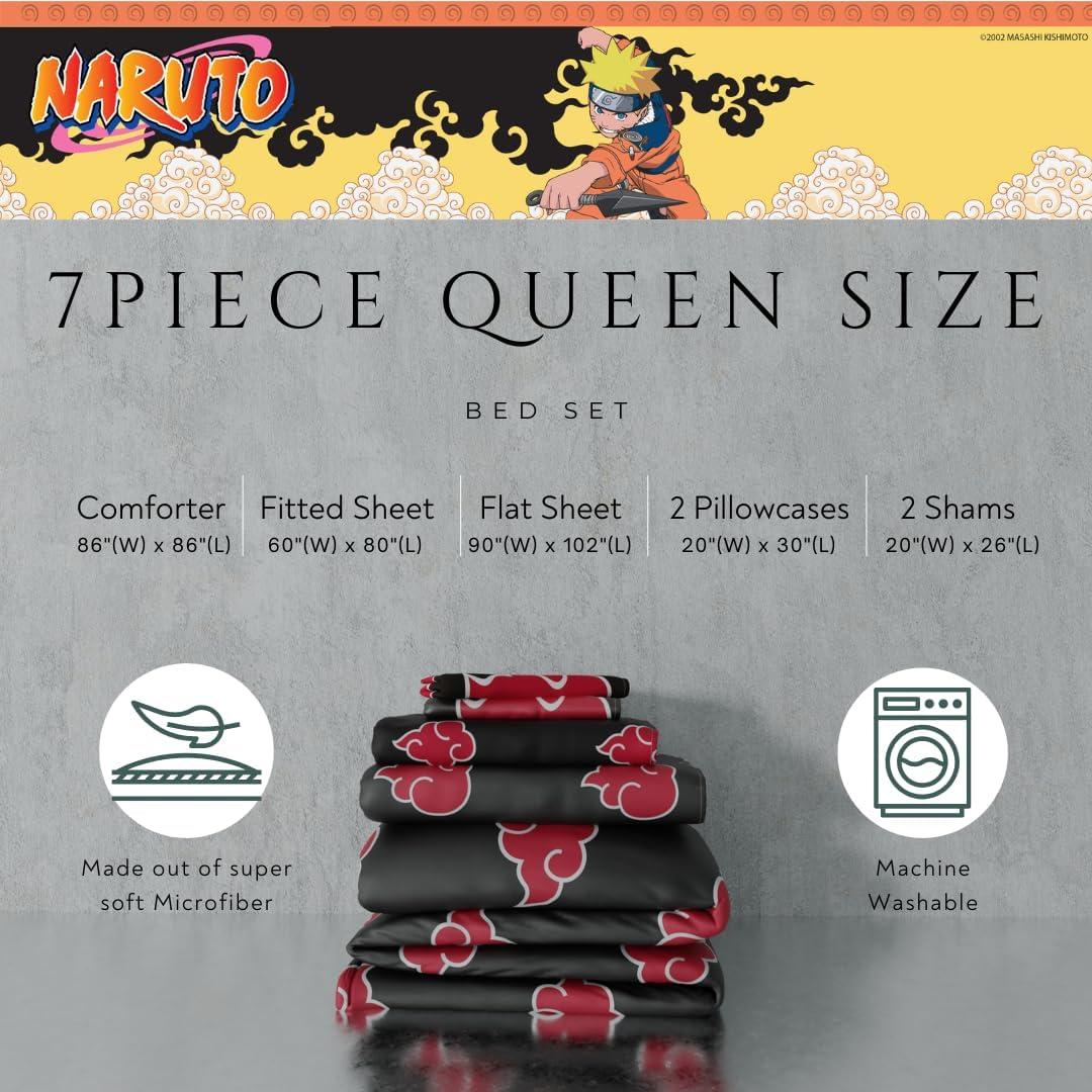 imageThomas amp Friends 4 Piece Toddler Bed Set Super Soft amp Cozy Reversible Microfiber Comforter and Sheets Officially Licensed Product by FrancoBlack Naruto