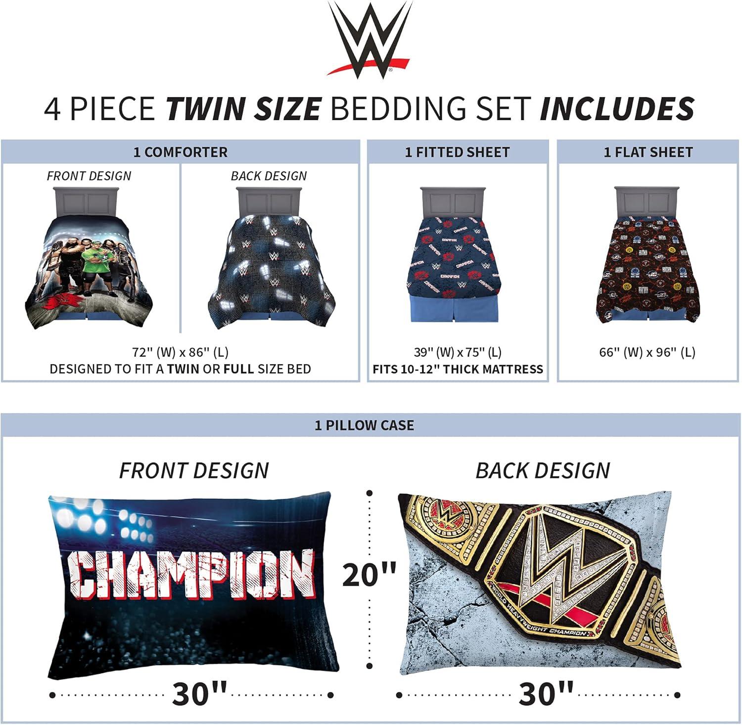 imageThomas amp Friends 4 Piece Toddler Bed Set Super Soft amp Cozy Reversible Microfiber Comforter and Sheets Officially Licensed Product by FrancoBlackMulticolor
