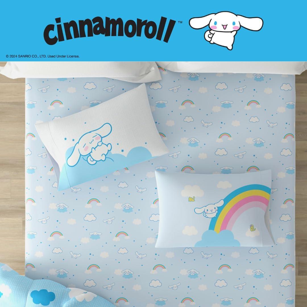 imageThomas amp Friends 4 Piece Toddler Bed Set Super Soft amp Cozy Reversible Microfiber Comforter and Sheets Officially Licensed Product by FrancoBlue Cinnamoroll