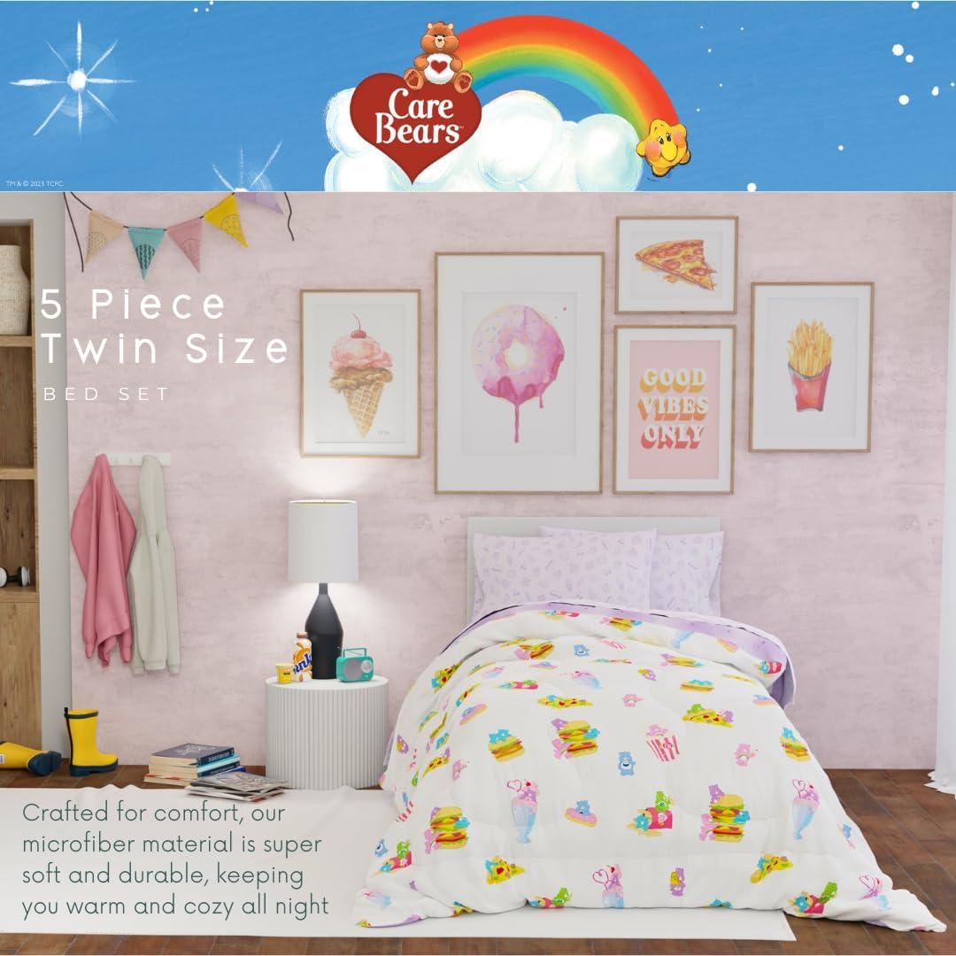 imageThomas amp Friends 4 Piece Toddler Bed Set Super Soft amp Cozy Reversible Microfiber Comforter and Sheets Officially Licensed Product by FrancoCare Bears Foodie