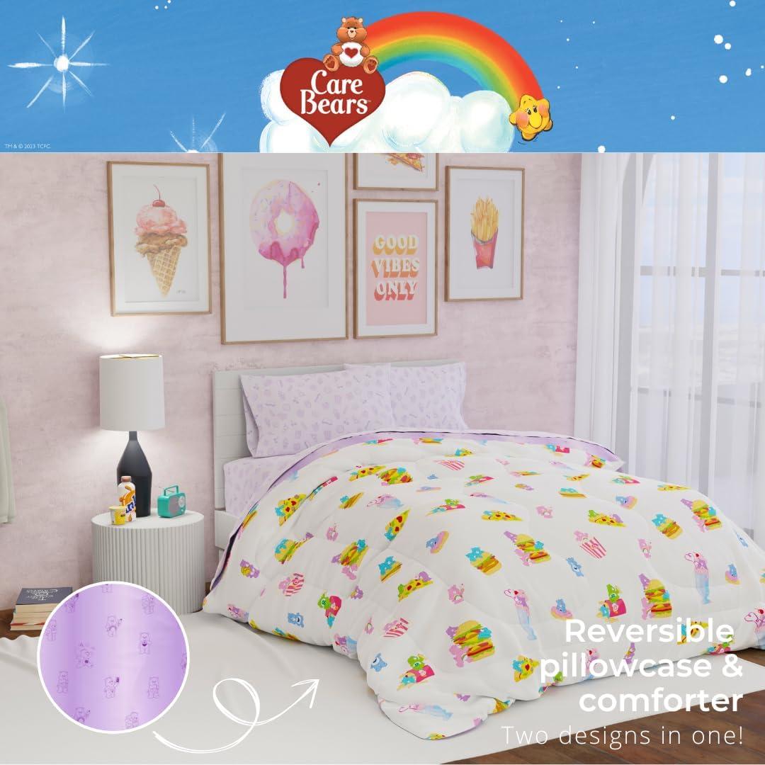 imageThomas amp Friends 4 Piece Toddler Bed Set Super Soft amp Cozy Reversible Microfiber Comforter and Sheets Officially Licensed Product by FrancoCare Bears Foodie