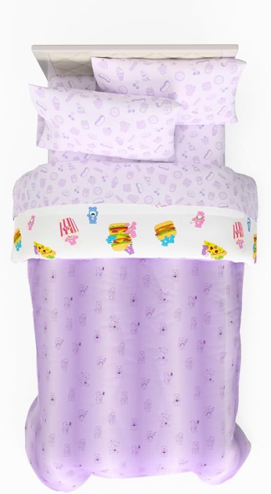 imageThomas amp Friends 4 Piece Toddler Bed Set Super Soft amp Cozy Reversible Microfiber Comforter and Sheets Officially Licensed Product by FrancoCare Bears Foodie