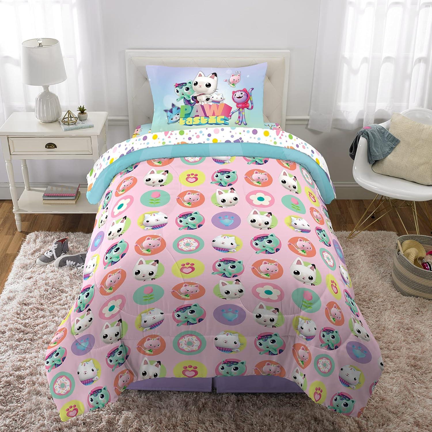 imageThomas amp Friends 4 Piece Toddler Bed Set Super Soft amp Cozy Reversible Microfiber Comforter and Sheets Officially Licensed Product by FrancoGabbys Dollhouse