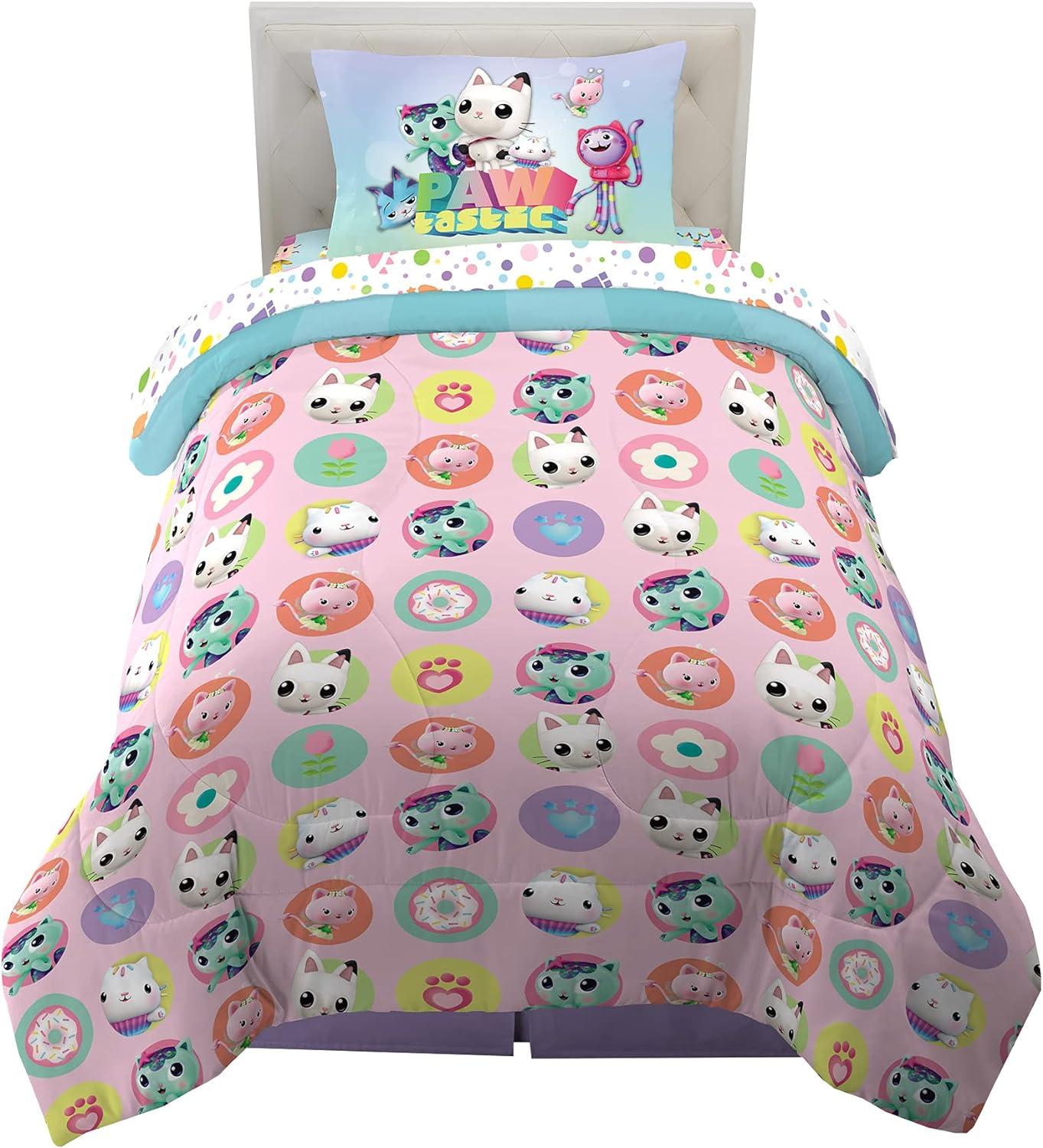 imageThomas amp Friends 4 Piece Toddler Bed Set Super Soft amp Cozy Reversible Microfiber Comforter and Sheets Officially Licensed Product by FrancoGabbys Dollhouse