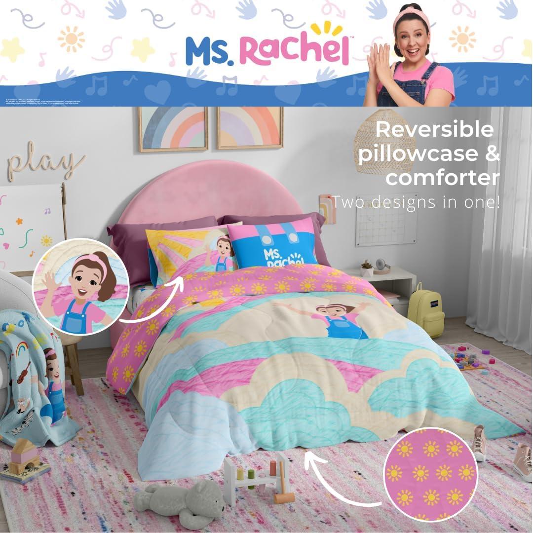imageThomas amp Friends 4 Piece Toddler Bed Set Super Soft amp Cozy Reversible Microfiber Comforter and Sheets Officially Licensed Product by FrancoMs Rachel