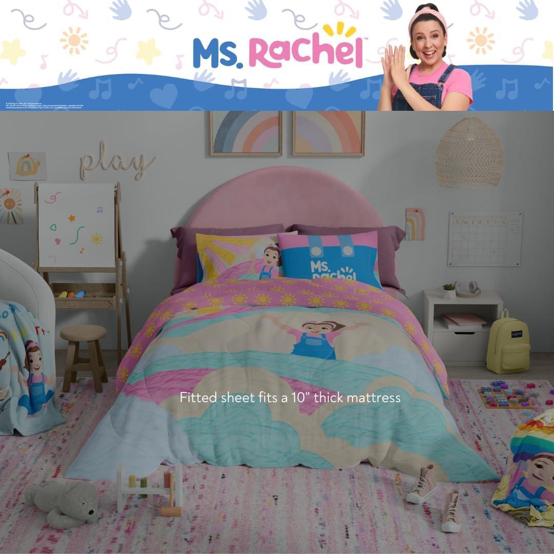 imageThomas amp Friends 4 Piece Toddler Bed Set Super Soft amp Cozy Reversible Microfiber Comforter and Sheets Officially Licensed Product by FrancoMs Rachel