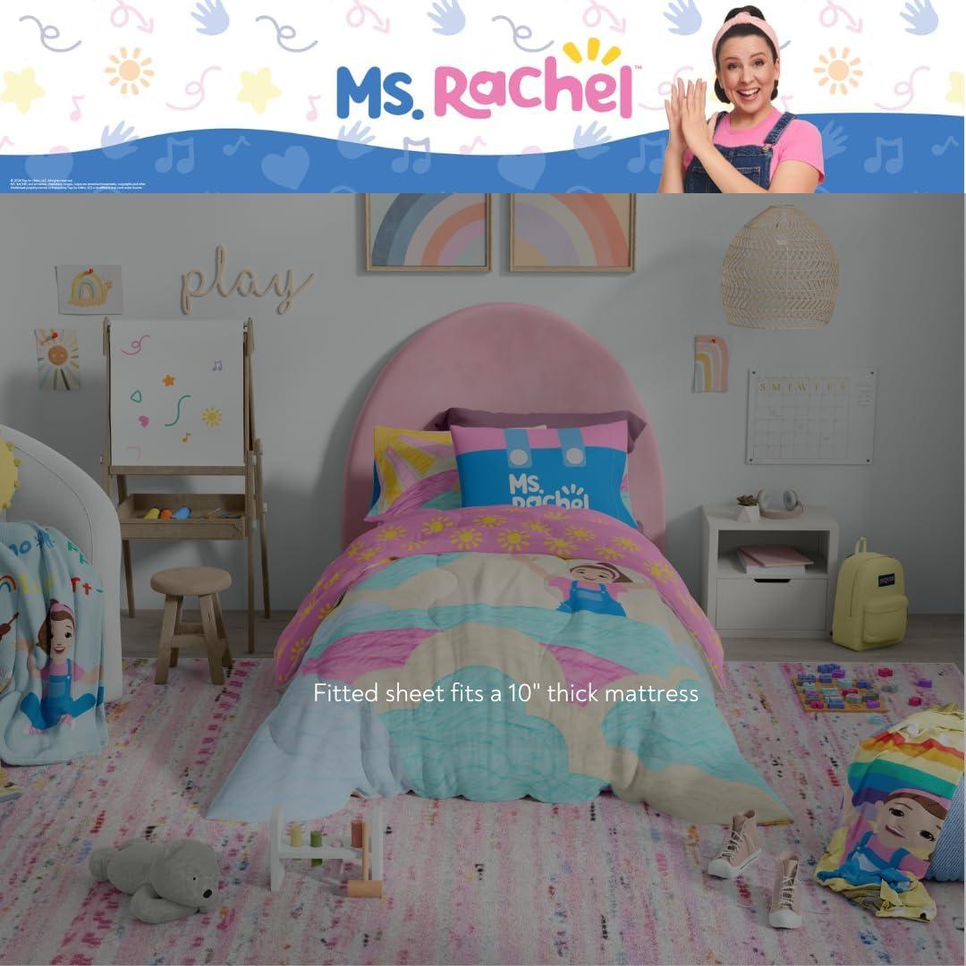 imageThomas amp Friends 4 Piece Toddler Bed Set Super Soft amp Cozy Reversible Microfiber Comforter and Sheets Officially Licensed Product by FrancoMs Rachel
