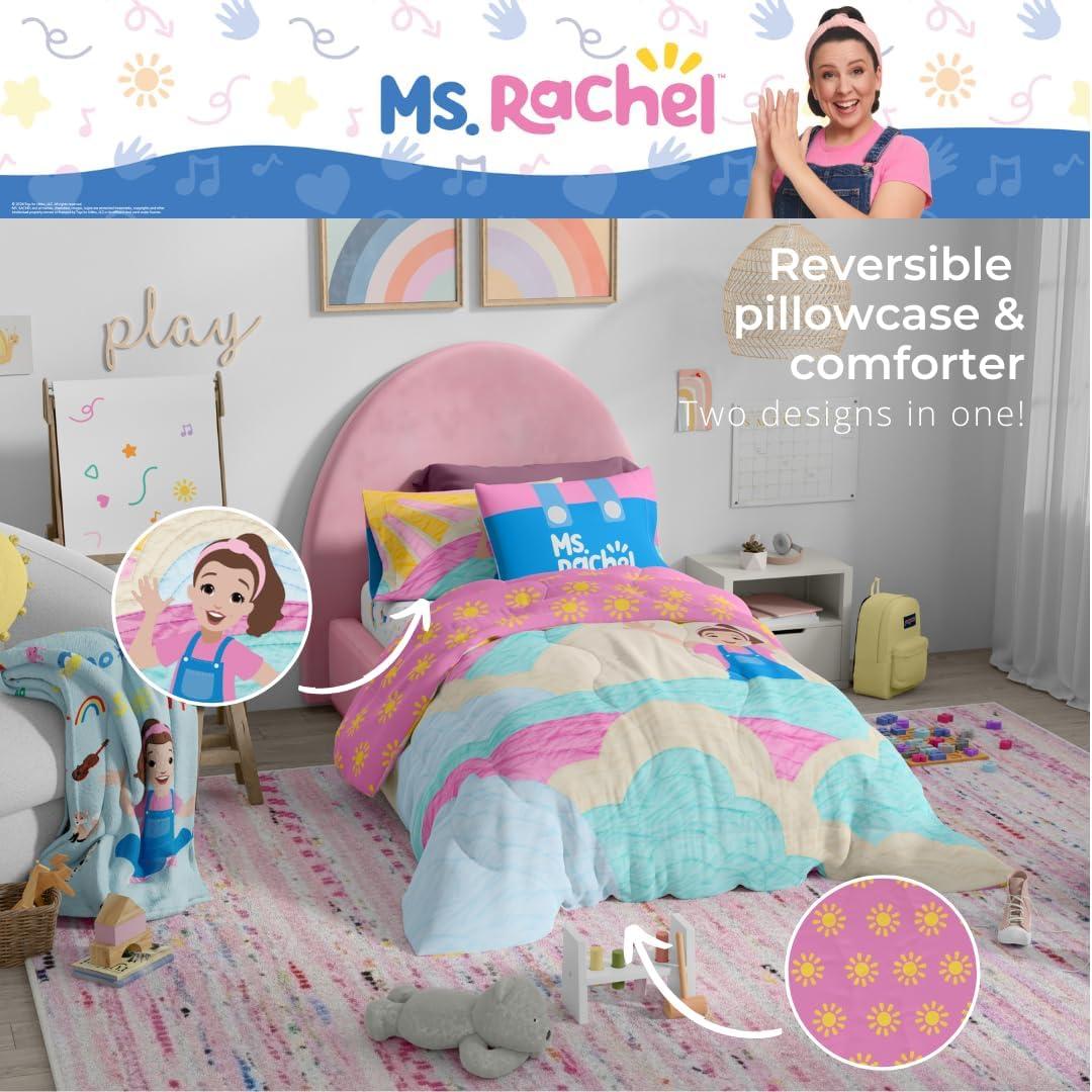 imageThomas amp Friends 4 Piece Toddler Bed Set Super Soft amp Cozy Reversible Microfiber Comforter and Sheets Officially Licensed Product by FrancoMs Rachel
