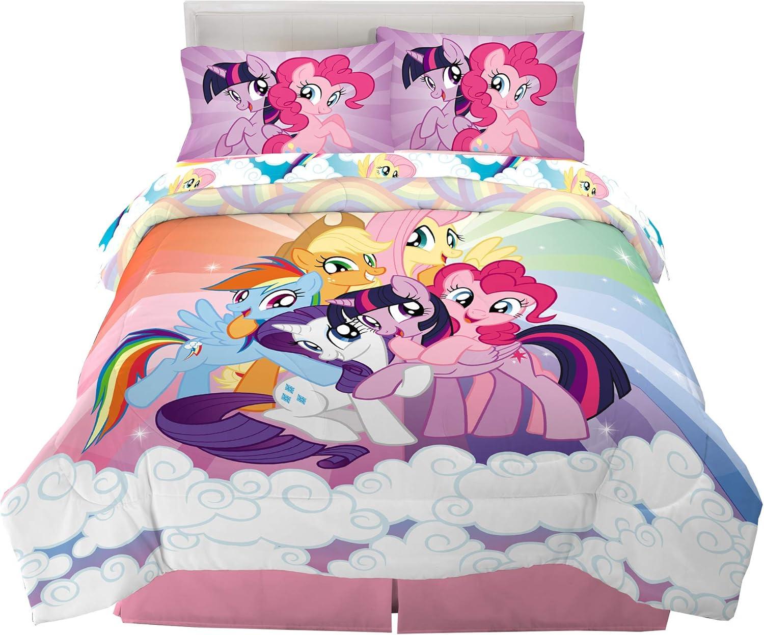 imageThomas amp Friends 4 Piece Toddler Bed Set Super Soft amp Cozy Reversible Microfiber Comforter and Sheets Officially Licensed Product by FrancoMy Little Pony