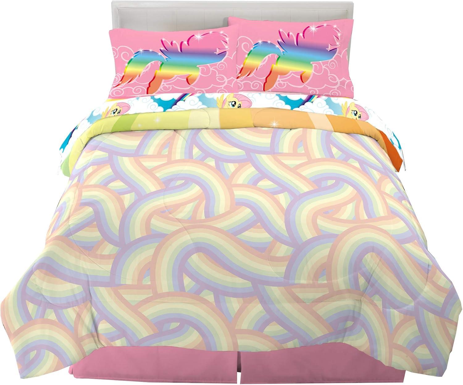 imageThomas amp Friends 4 Piece Toddler Bed Set Super Soft amp Cozy Reversible Microfiber Comforter and Sheets Officially Licensed Product by FrancoMy Little Pony