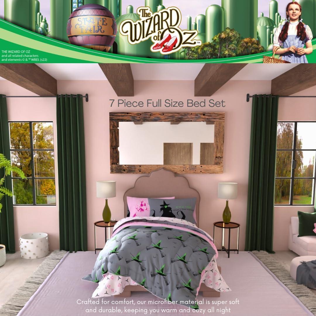 imageThomas amp Friends 4 Piece Toddler Bed Set Super Soft amp Cozy Reversible Microfiber Comforter and Sheets Officially Licensed Product by FrancoPink Green the Wizard of Oz