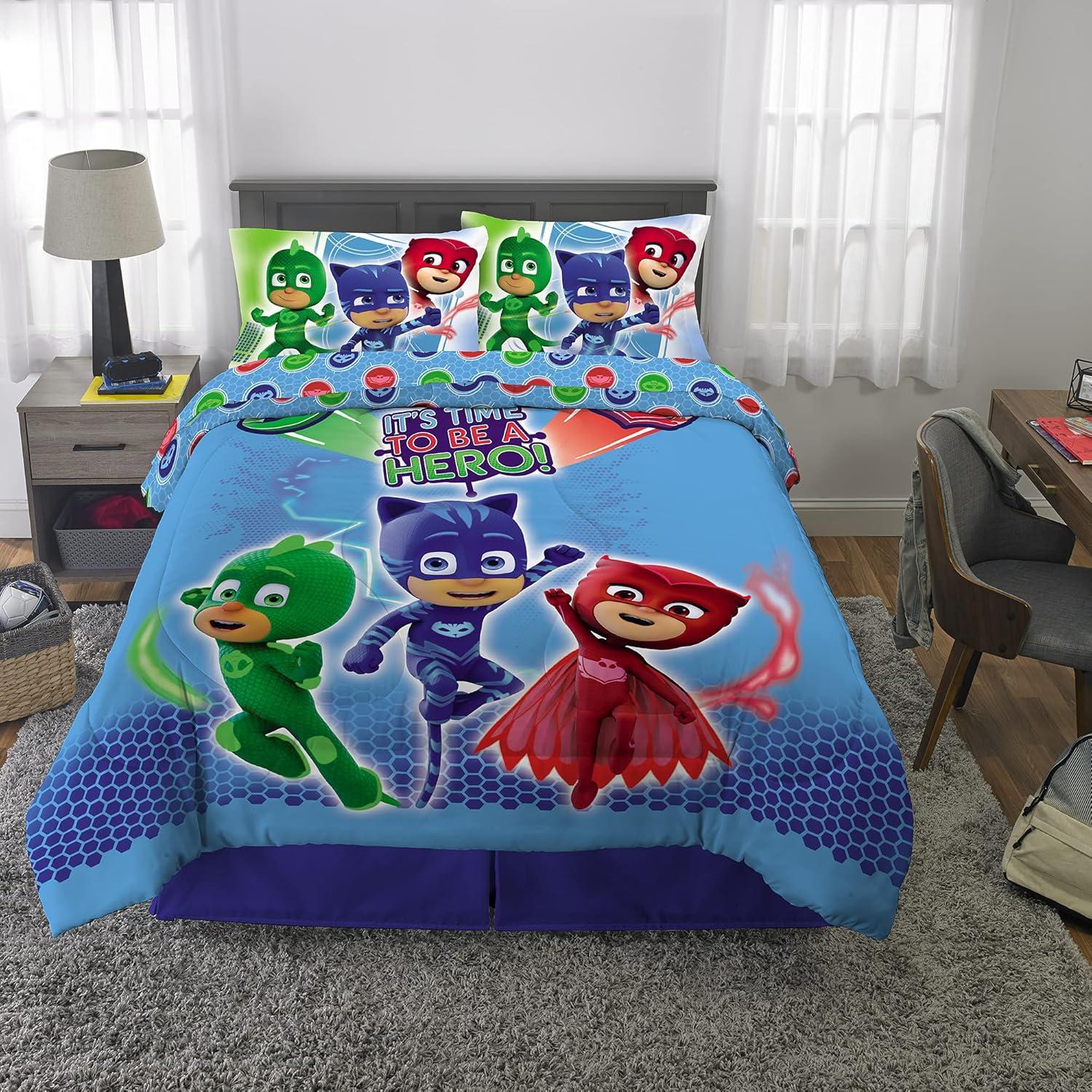 imageThomas amp Friends 4 Piece Toddler Bed Set Super Soft amp Cozy Reversible Microfiber Comforter and Sheets Officially Licensed Product by FrancoPj Masks