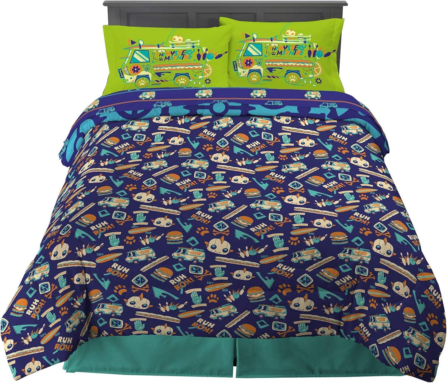imageThomas amp Friends 4 Piece Toddler Bed Set Super Soft amp Cozy Reversible Microfiber Comforter and Sheets Officially Licensed Product by FrancoScooby Doo