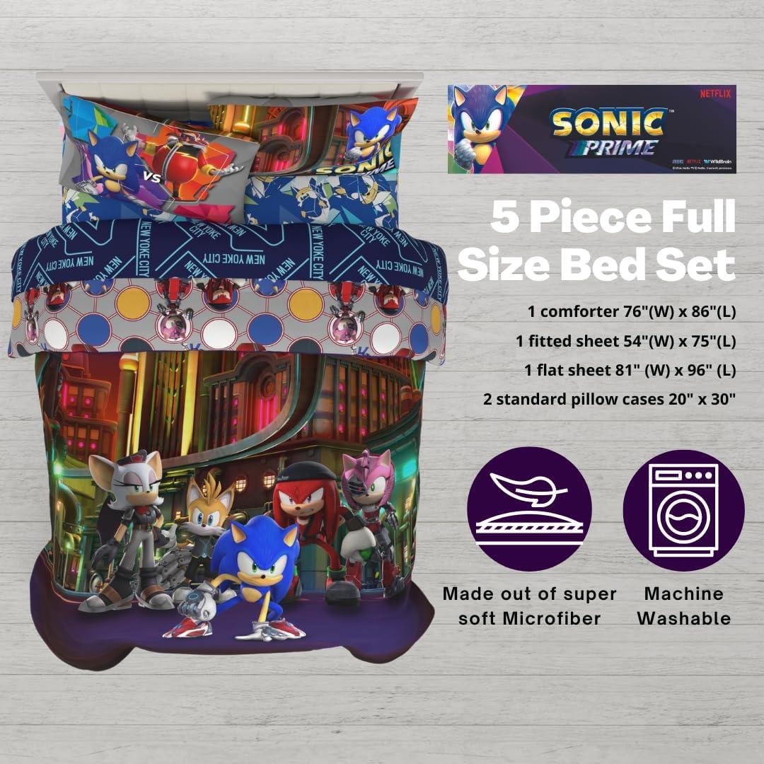 imageThomas amp Friends 4 Piece Toddler Bed Set Super Soft amp Cozy Reversible Microfiber Comforter and Sheets Officially Licensed Product by FrancoSonic Prime