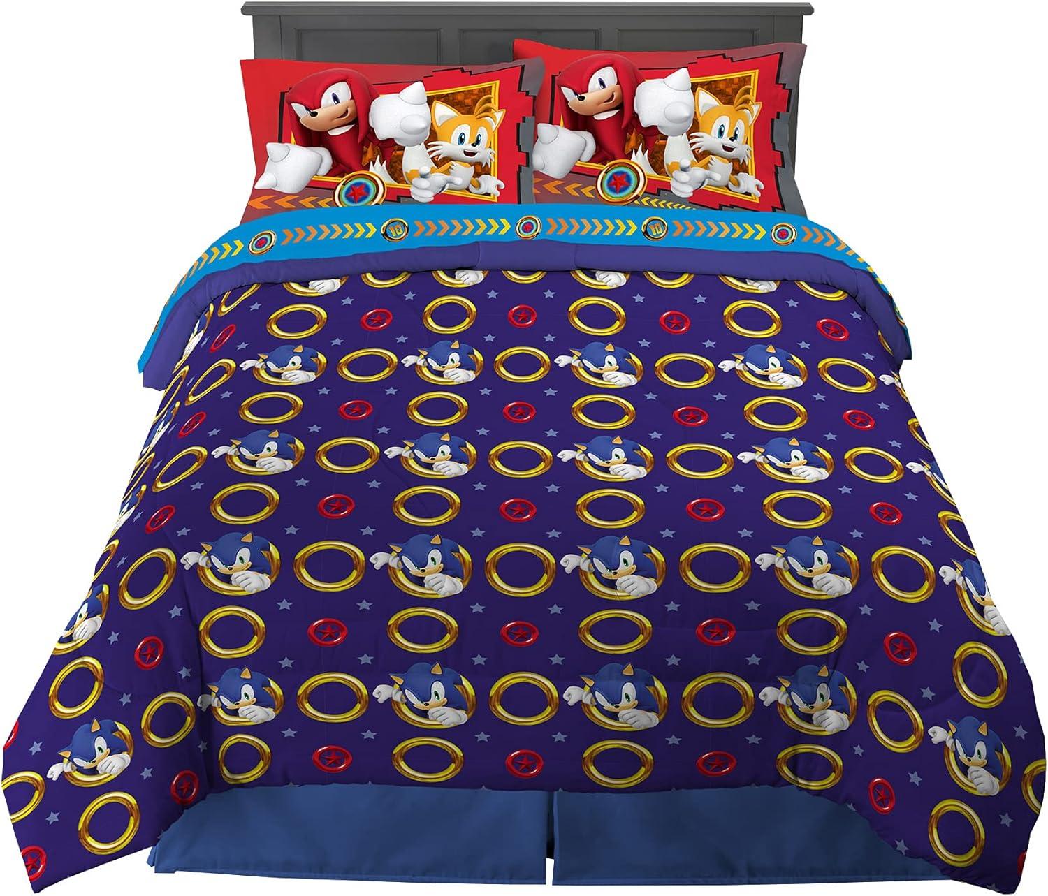 imageThomas amp Friends 4 Piece Toddler Bed Set Super Soft amp Cozy Reversible Microfiber Comforter and Sheets Officially Licensed Product by FrancoSonic