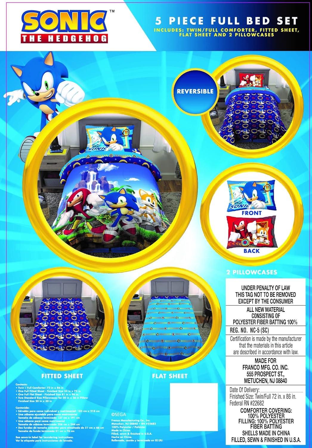 imageThomas amp Friends 4 Piece Toddler Bed Set Super Soft amp Cozy Reversible Microfiber Comforter and Sheets Officially Licensed Product by FrancoSonic
