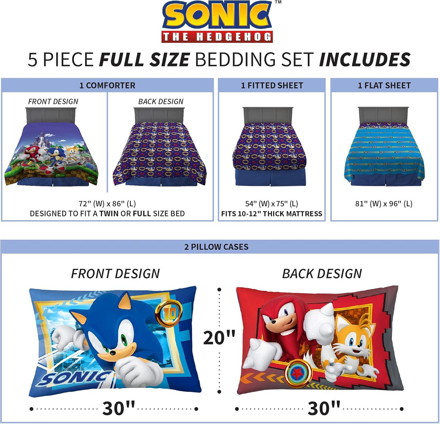 imageThomas amp Friends 4 Piece Toddler Bed Set Super Soft amp Cozy Reversible Microfiber Comforter and Sheets Officially Licensed Product by FrancoSonic