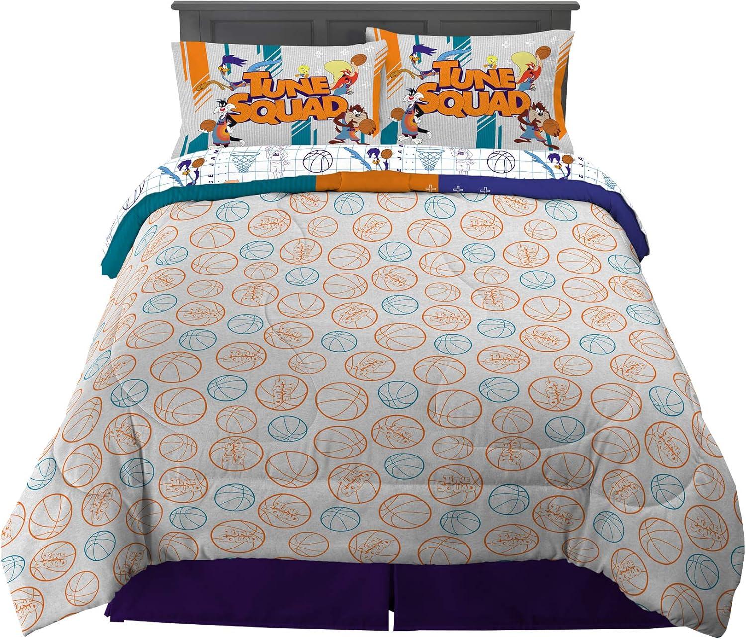 imageThomas amp Friends 4 Piece Toddler Bed Set Super Soft amp Cozy Reversible Microfiber Comforter and Sheets Officially Licensed Product by FrancoSpace Jam 2 a New Legacy