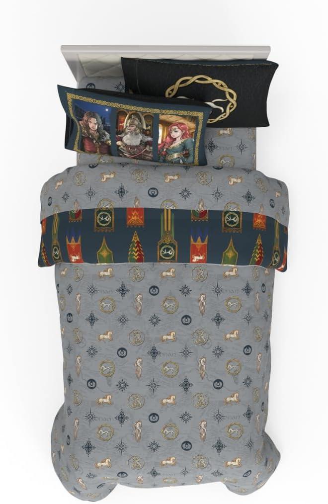 imageThomas amp Friends 4 Piece Toddler Bed Set Super Soft amp Cozy Reversible Microfiber Comforter and Sheets Officially Licensed Product by FrancoThe Lord of the Rings the War of the Rohirrim