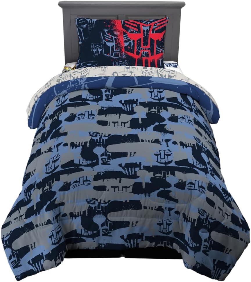 imageThomas amp Friends 4 Piece Toddler Bed Set Super Soft amp Cozy Reversible Microfiber Comforter and Sheets Officially Licensed Product by FrancoTransformers Robot Moves