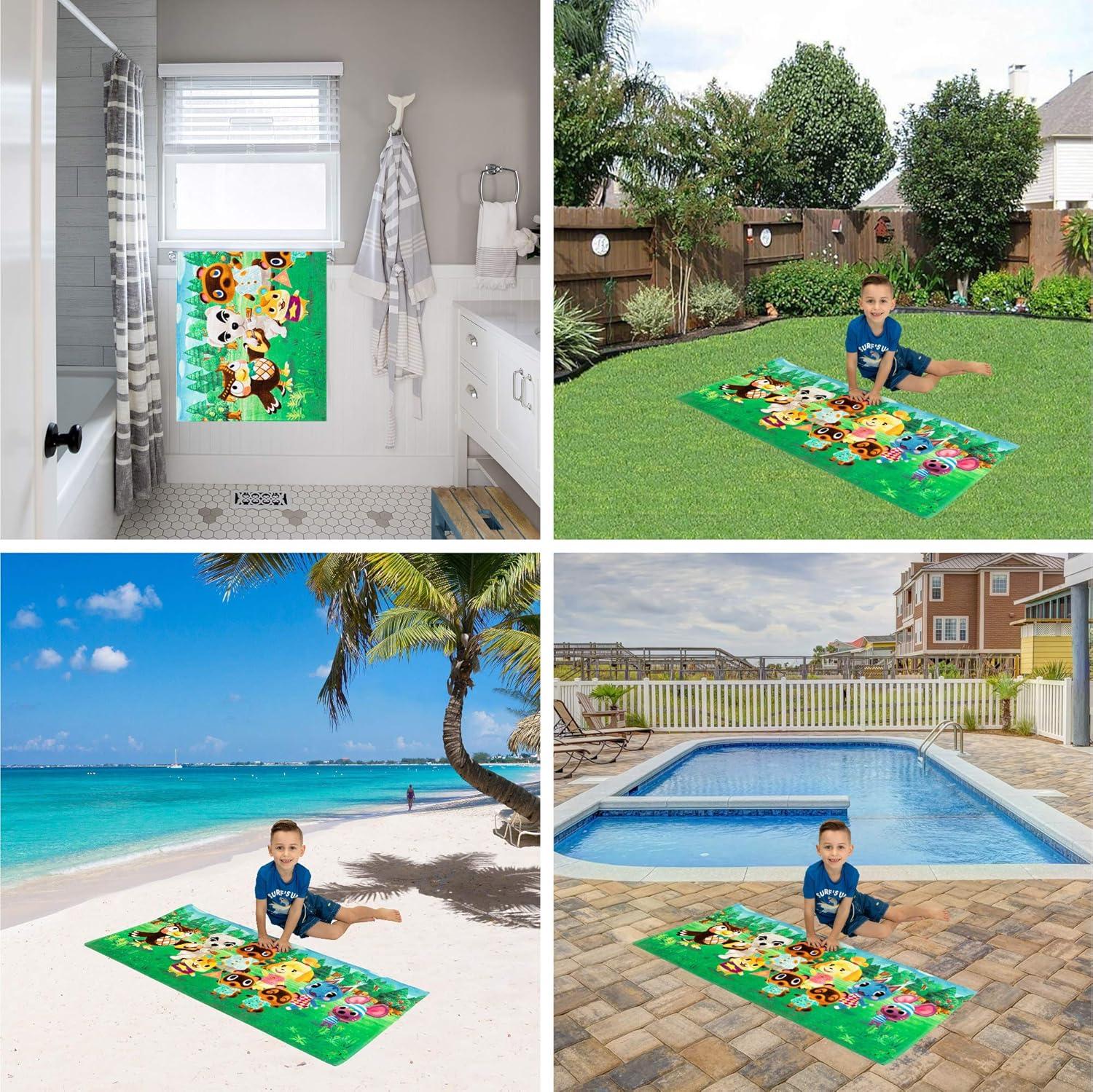 imageThomas amp Friends Kids Super Soft Cotton BathPoolBeach Towel 58 in x 28 in by FrancoAnimal Crossing