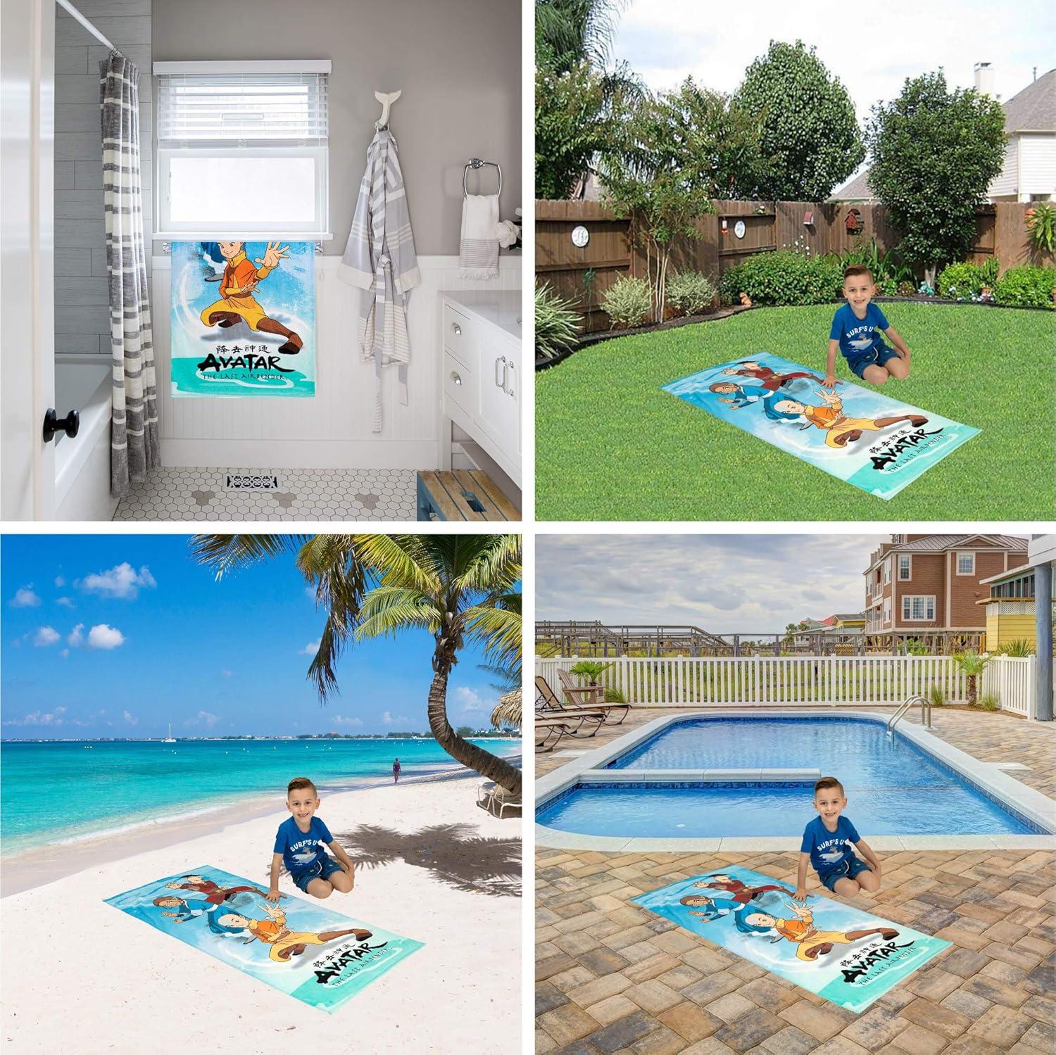imageThomas amp Friends Kids Super Soft Cotton BathPoolBeach Towel 58 in x 28 in by FrancoAvatar the Last Airbender