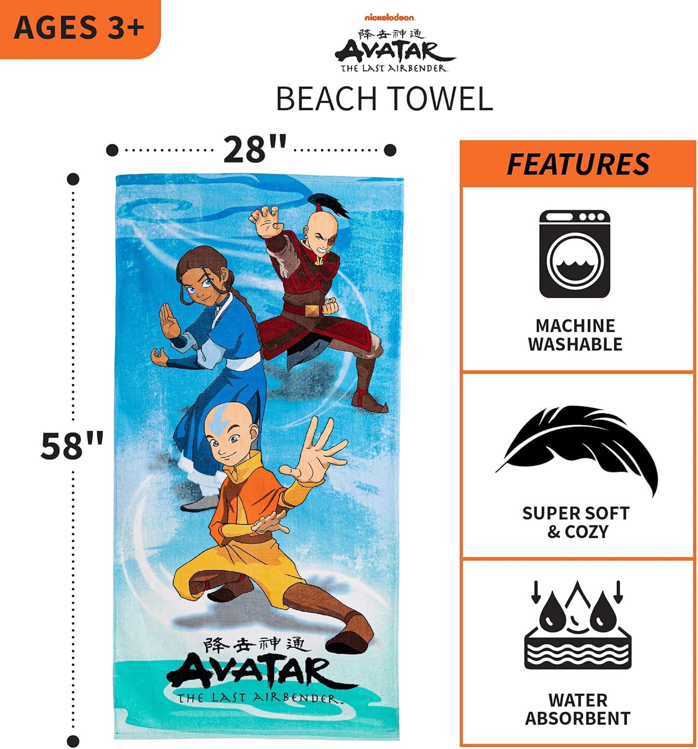 imageThomas amp Friends Kids Super Soft Cotton BathPoolBeach Towel 58 in x 28 in by FrancoAvatar the Last Airbender