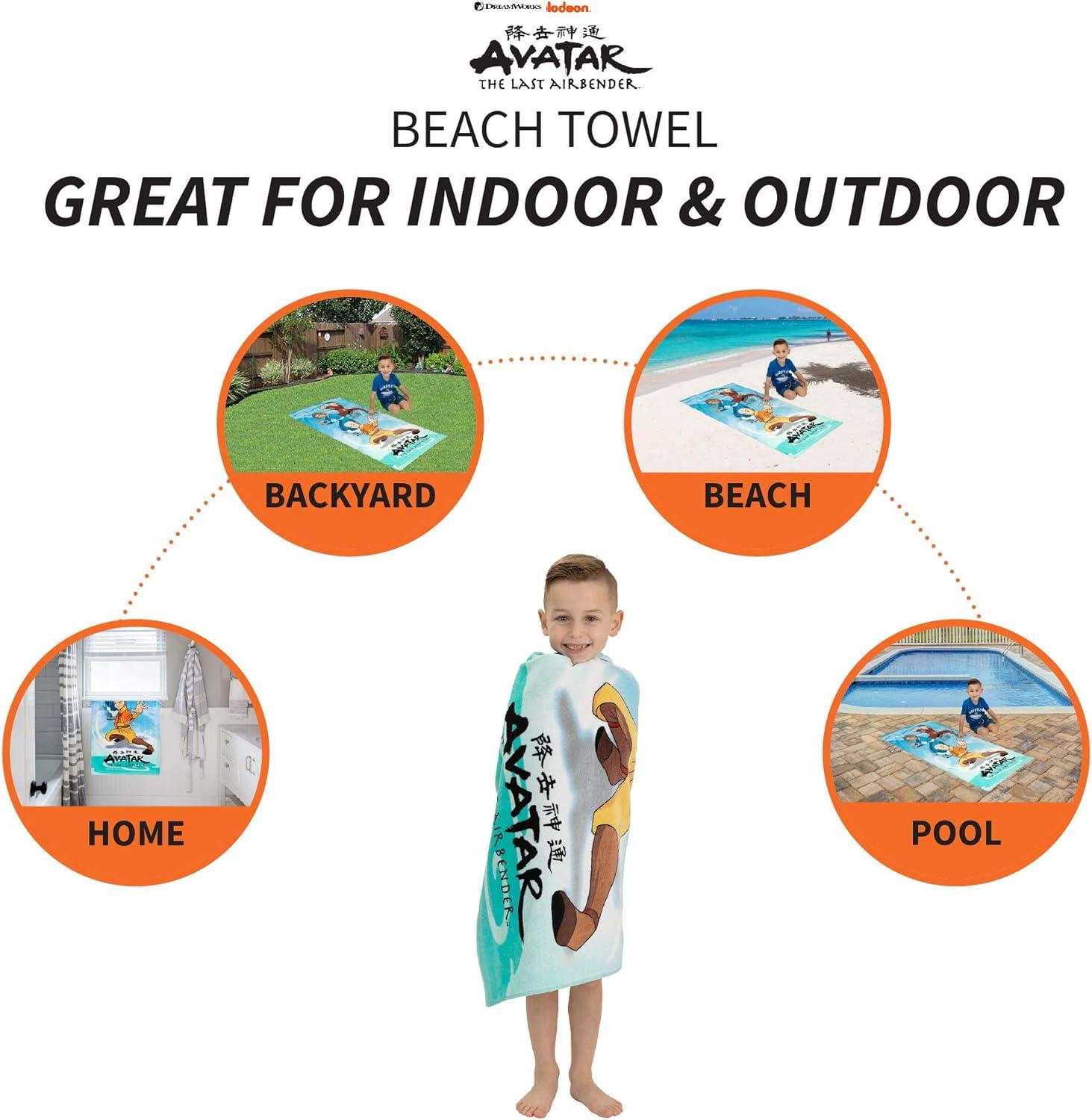 imageThomas amp Friends Kids Super Soft Cotton BathPoolBeach Towel 58 in x 28 in by FrancoAvatar the Last Airbender
