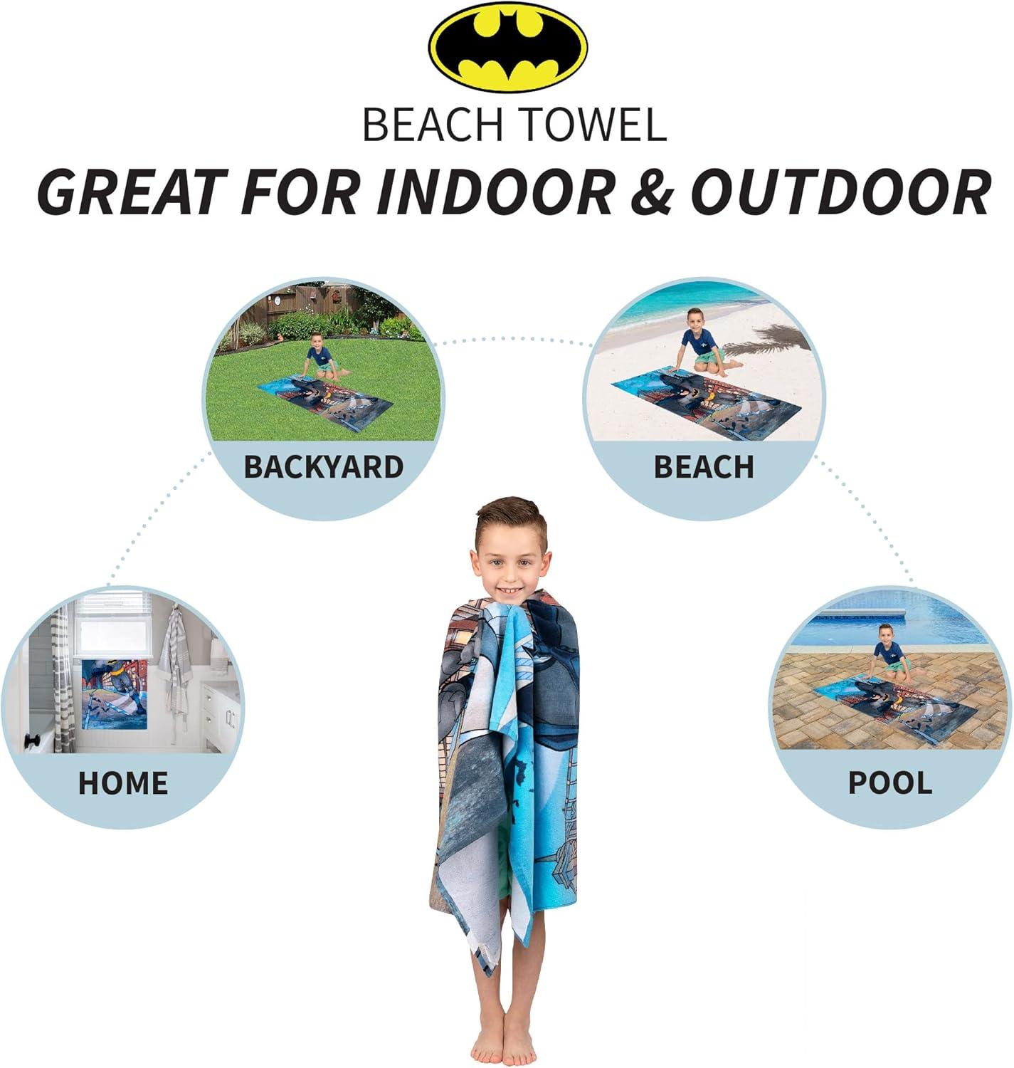 imageThomas amp Friends Kids Super Soft Cotton BathPoolBeach Towel 58 in x 28 in by FrancoBatman