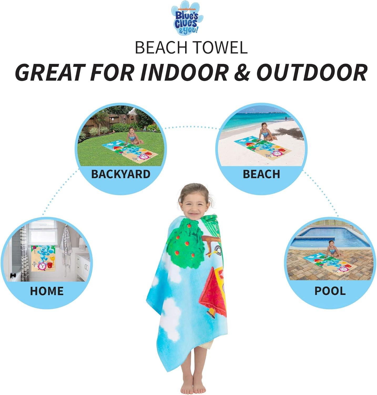 imageThomas amp Friends Kids Super Soft Cotton BathPoolBeach Towel 58 in x 28 in by FrancoBlues Clues