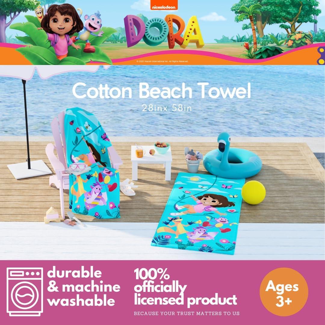 imageThomas amp Friends Kids Super Soft Cotton BathPoolBeach Towel 58 in x 28 in by FrancoDora the Explorer
