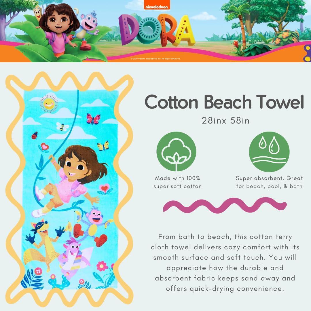 imageThomas amp Friends Kids Super Soft Cotton BathPoolBeach Towel 58 in x 28 in by FrancoDora the Explorer